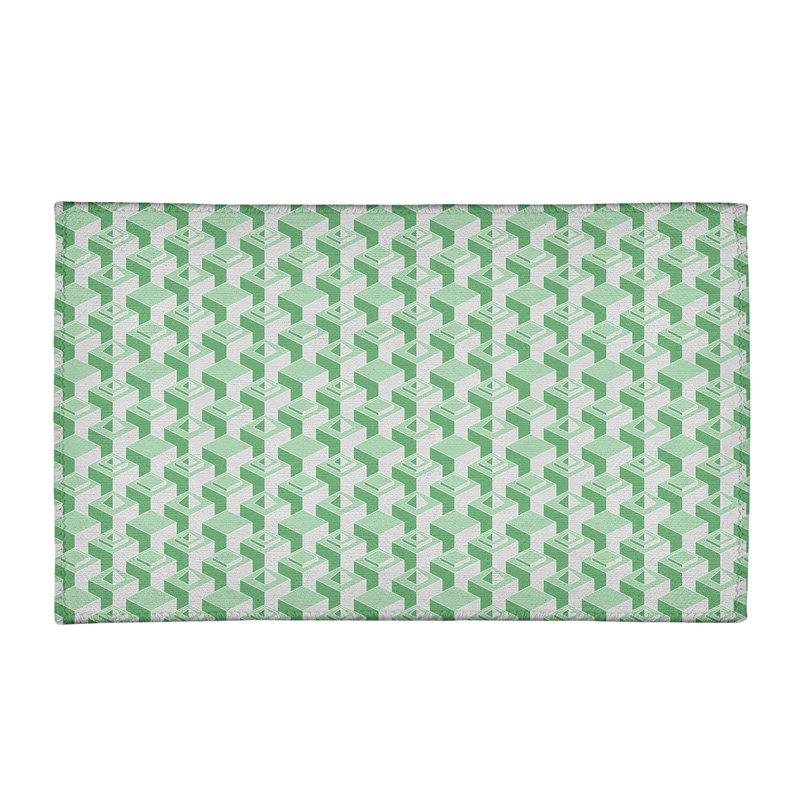 Tapis de zone verte monochrome skyscrapers, Rectangle 2 pi x 3 pi