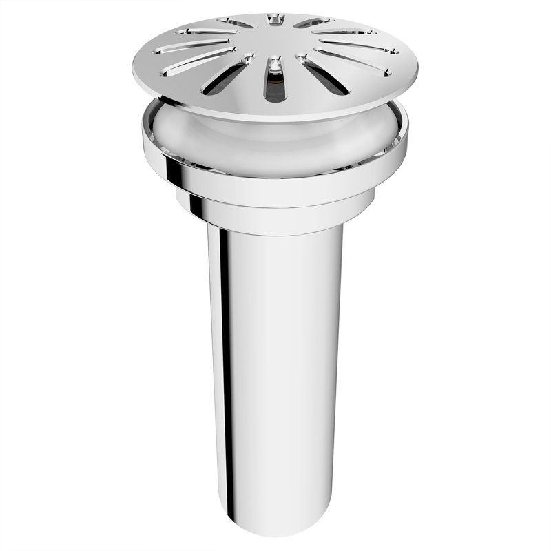 Oak Hill Grid Drain, Polished Chrome