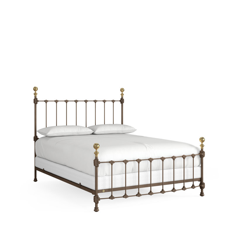 151 Palatial Bed | Complete Standard, California King, Gunmetal/Antique Gold