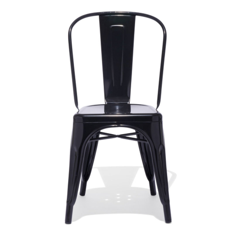 Chaise de patio empilable Hakana, Noir