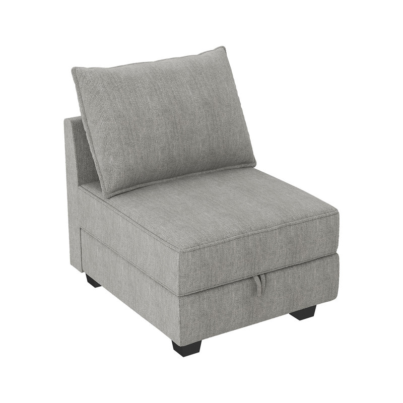Module de siège modulaire moderne pour canapé modulaire personnalisable, Polyester gris