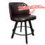 Ensemble de 2 tabourets de bar pivotants rembourrés de qualité commerciale et très confortables avec structure en métal. Convient aux sièges de comptoir de restaurant, de café et de cuisine. Assemblage requis-784683505