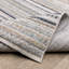 Goulart Textural Geometric Striped Beige/ Multi Area Rug-1899995824