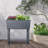 Oversized Self-Watering Outdoor Planter Box and Raised Garden Bed with a Adjustable Storage Shelf