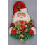 Lighted Santa Head with Gift Bag