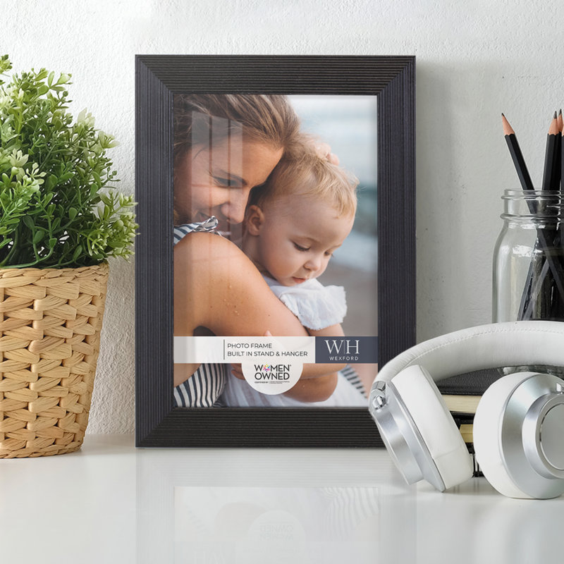 Black Wood Picture Frame - Set of 8, 5" x 7"