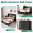 Queen Size Farmhouse Wood Murphy Chest Bed, Space-Saving Hidden Folding Storage Cabinet Bed with Drawer & Built-In Charging Station for Bedroom & Office-1007602338-1019600932