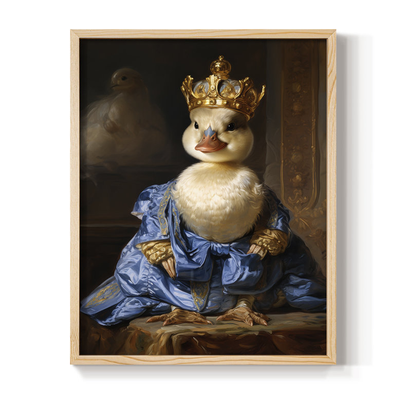 ANIMALS Series CC III, reproduction encadrée - bois massif, H 11 po x l 9 po