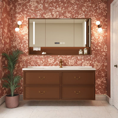 French retro and simple bathroom cabinet