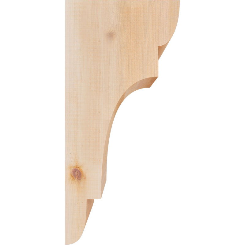 New Brighton Corbel, H 16 po x l 5,5 po x P 8 po, Cèdre rouge, Lisse