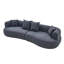 Canapé modulaire incurvé moderne à 4 places en mousse 122 po 122 po, boîte de rangement compacte et assise désossée avec sièges très profonds-1963052049-1963052050