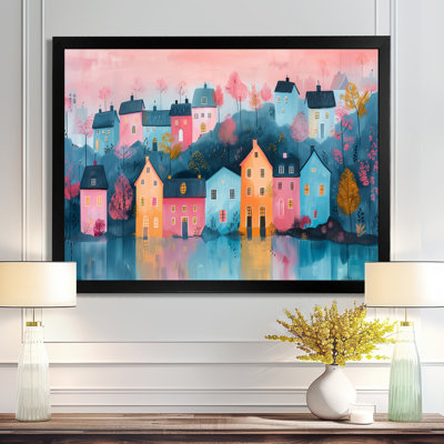 Scandinavian Nordic Style Homes In The City II - Scandinavian Wall Art