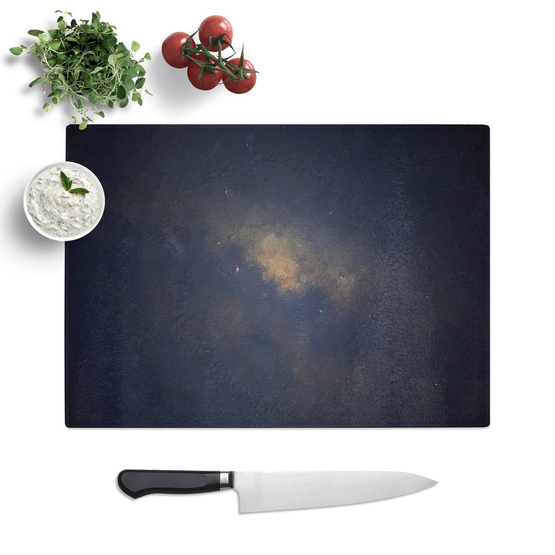 Tempered Glass Universe Vol.55 in Abstract Chopping Board