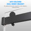 Porte de douche coulissante double sans cadre de 56 à 60 po x H 76 po avec système de fermeture en douceur, verre trempé de 3/8 po GSCG, cabine de douche à dérivation réglable en noir mat-129787139