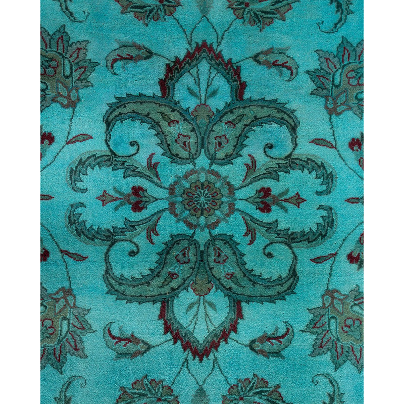 Holsworth One-of-a-Kind 10' 1" X 14' 4" New Age Wool Area Rug Blue