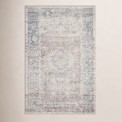 Chris Loves Julia x Loloi Jules Natural Ocean Rug