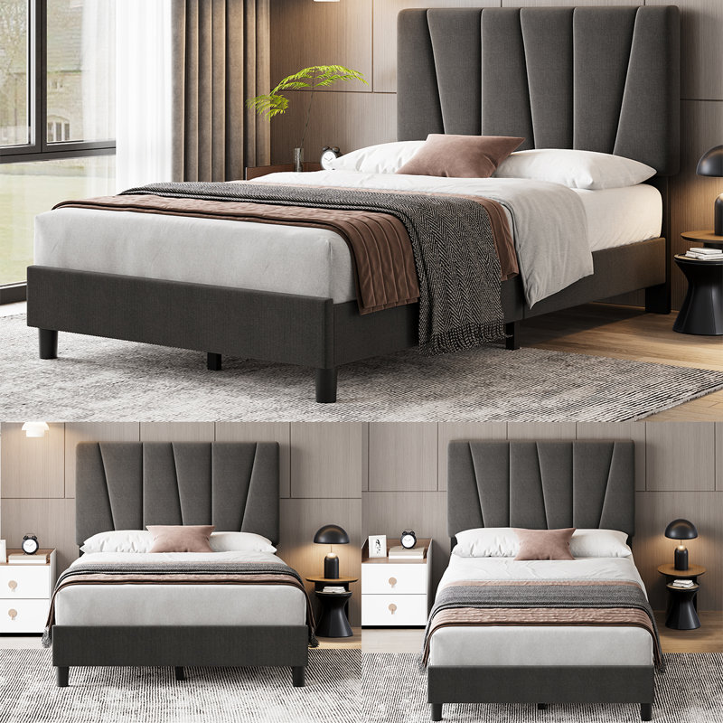 Onida Upholstered Platform Bed, Full