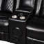 Fauteuil inclinable électrique entièrement assemblé de 99 cm de large avec port de chargement USB, canapé inclinable en similicuir brun