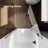 28" W X 72" H Frameless Shower Door - 3/8" (10Mm) Tempered Glass, Hinged Single Swing, Reversible Installation, Matte Black Finish