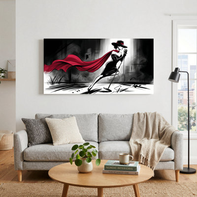 Mysterious Hero Canvas Wall Art Oil Painting Print Set Of 1