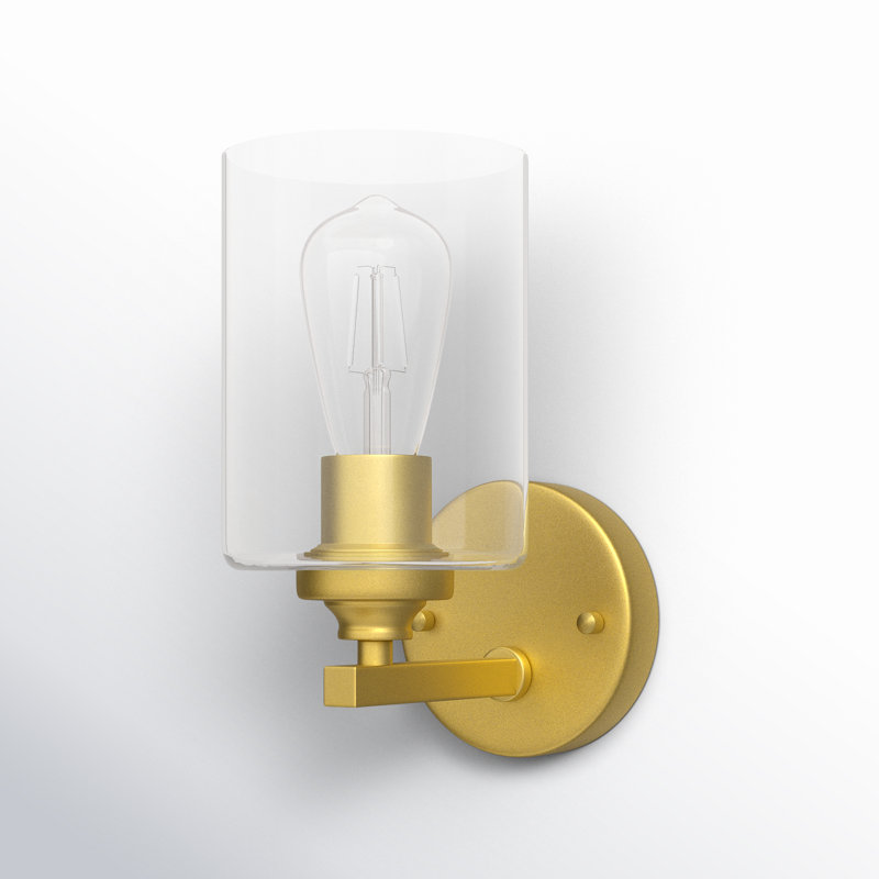 Éclairage pour meuble-lavabo à intensité variable Corine, Laiton, H 10 po x l 23 po x P 23 po, 3 lumières