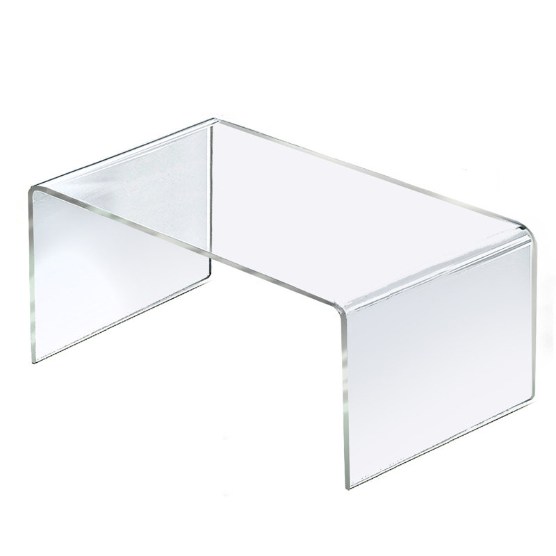 Présentoir sur pied en acrylique transparent l 12 po x P 6 po x H 6 po, paquet de 4