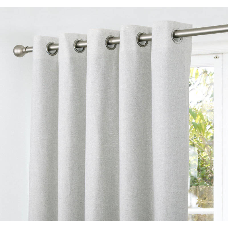 Altynai Blackout Curtain Pair, 229 W x 229 D cm, Natural