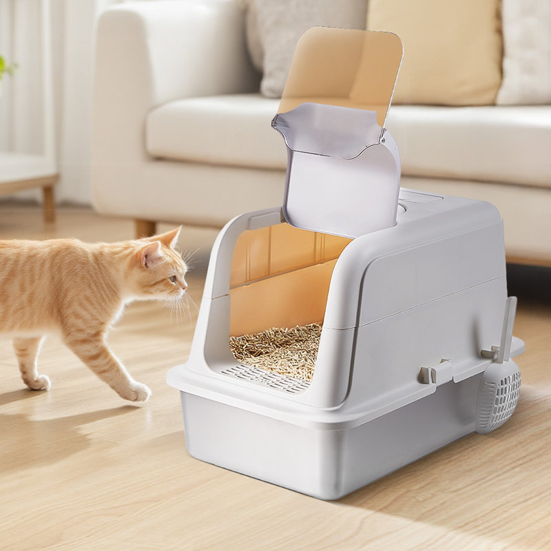 Polyethylene Plastic Litter Box with Scoop