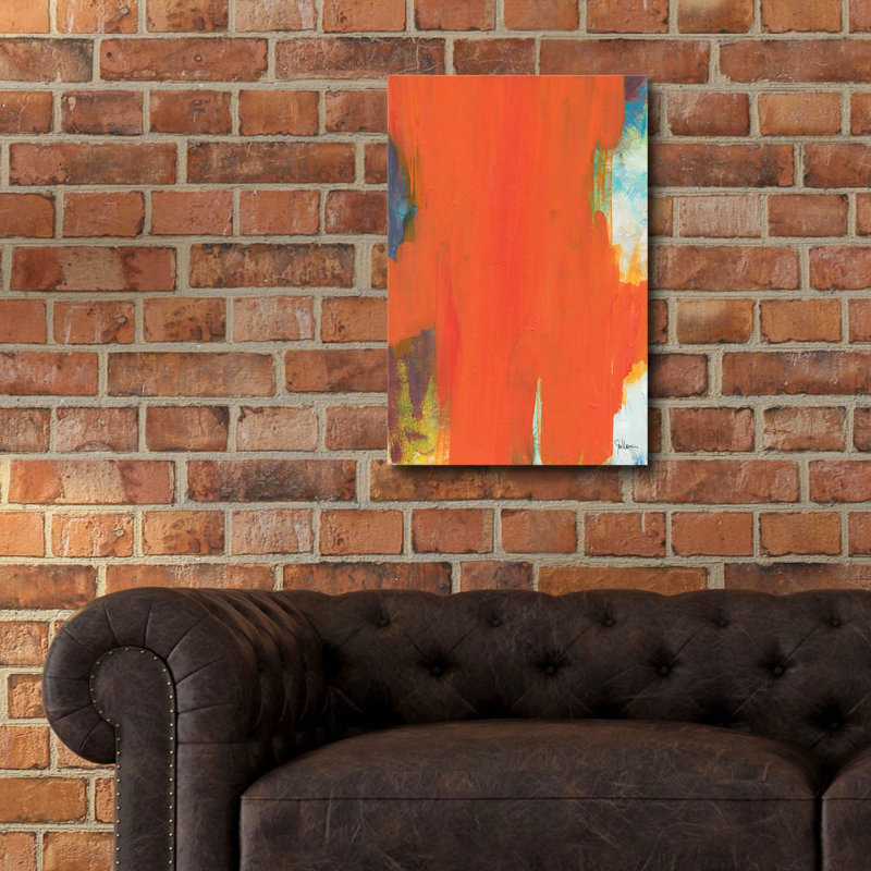 «Orange Tide» par Jan Weiss, H 24 po x l 16 po x P 0,2 po