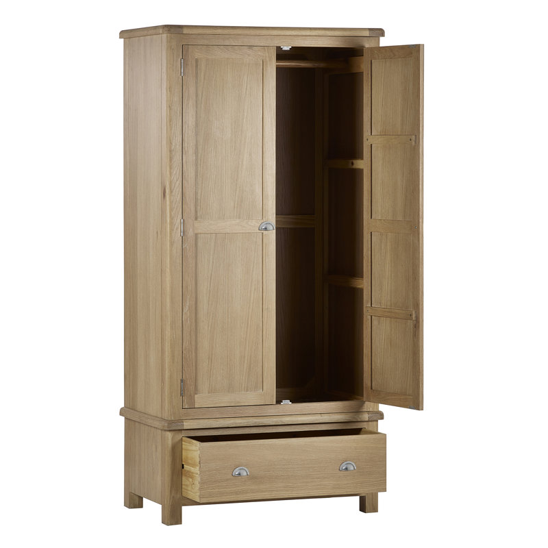 Jeremey 2 Door Solid Wood Wardrobe