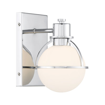Pierce 1-Light Wall Sconce in Polished Nickel