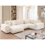 Mollis 6 Seater Corduroy Corner Sofa -192089729