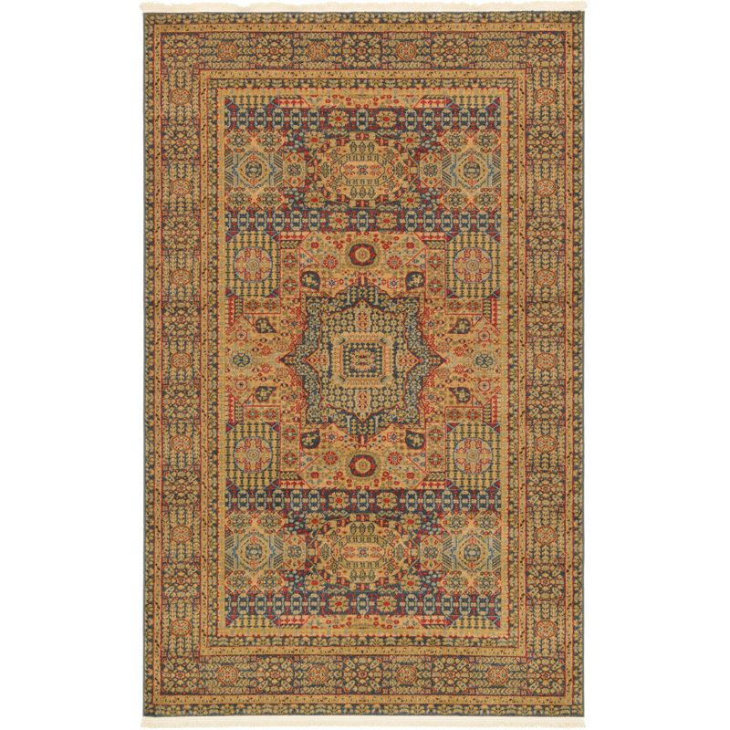 Oriental Area Rug, Rectangle 99 x 160cm