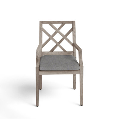 Haley Patio Dining Armchair with Cushions