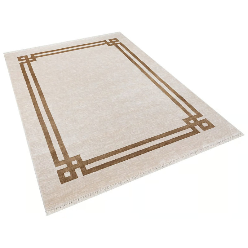 Mavera Viscose Geometric Indoor Rug, Rectangle 5'3" x 7'7"