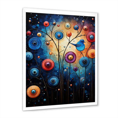 Symphonie animée bleue - Art mural