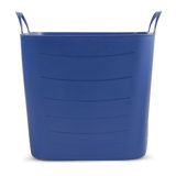 Hokku Designs 25 Liter 6.6 Gallon Durable Plastic Storage Tote, Blue (12 Pack)