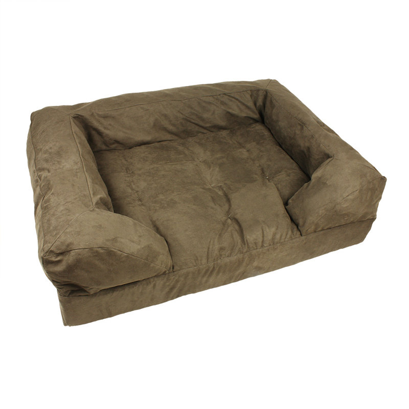 Canapé pour chien 100% lavable par Snoozer, Très grand (l 54 po x P 36 po), Caramel chaud / café