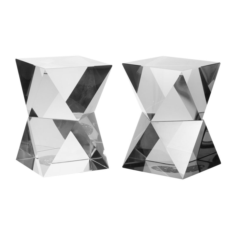 Glass Bookends