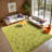 Grass Green Area Rug for Bedroom, Fluffy Shag Rug 6x9 for Kids Play Room, Non-Slip Carpet for Nursery Living Room Dorm Office-1980085481