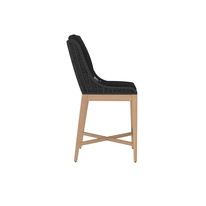 Sorrento Outdoor Bar Stool, 26", Black