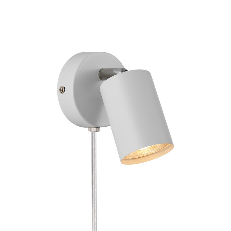 Steel Flush Mounted Sconce, White