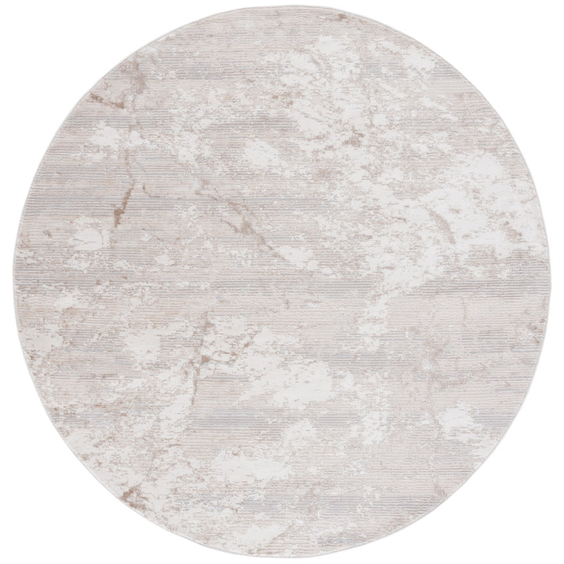 Hanna Performance Abstract Rug, Round 6'7"