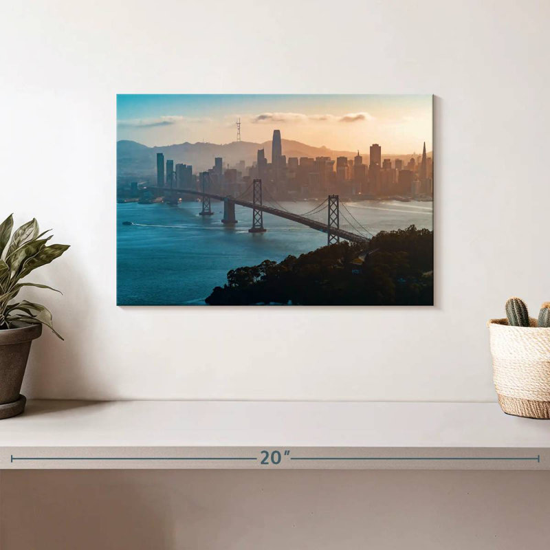 Lilie Festive San Francisco Skyline, 8" H x 12" W