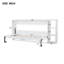 Armoire à lit simple blanc avec étagère à tablettes - Option de rangement stable et optimisée
