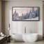 Hiver, neige, couvert, pin, forêt, paysage, très grand, impression sur toile encadrée-95016648-111568147
