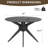Blair Walnut Finish Round Wood Dining Table with Tripod Style Base-451761627