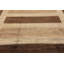 Tapis en laine beige/brun 6 pi 10 po x 9 pi à la main one-of-kind à la main noué la new age Nash