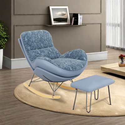 Chaise berçante de style traîneau de luxe
