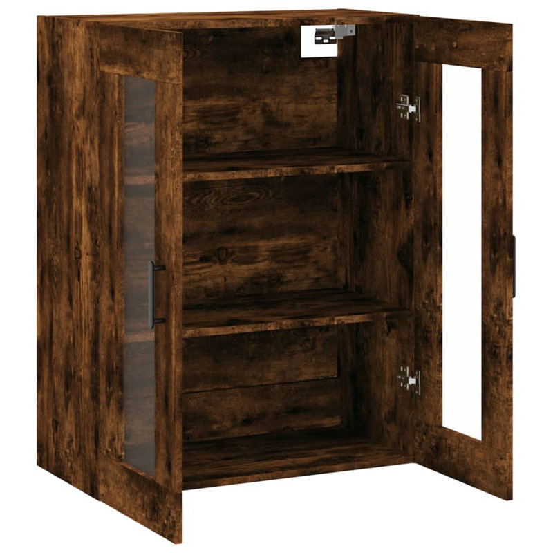 Menca Bathroom Cabinet, Smoked Oak